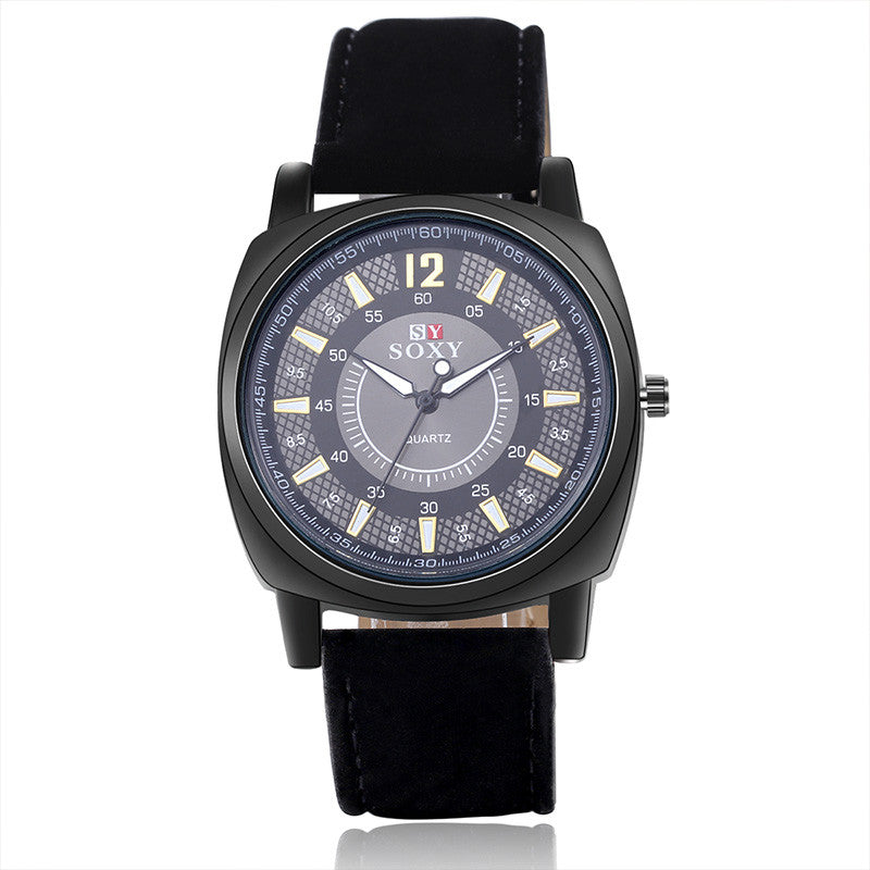 Luxury Quartz Watch Men'S Watch Fashion Sport Watch Leather Watch