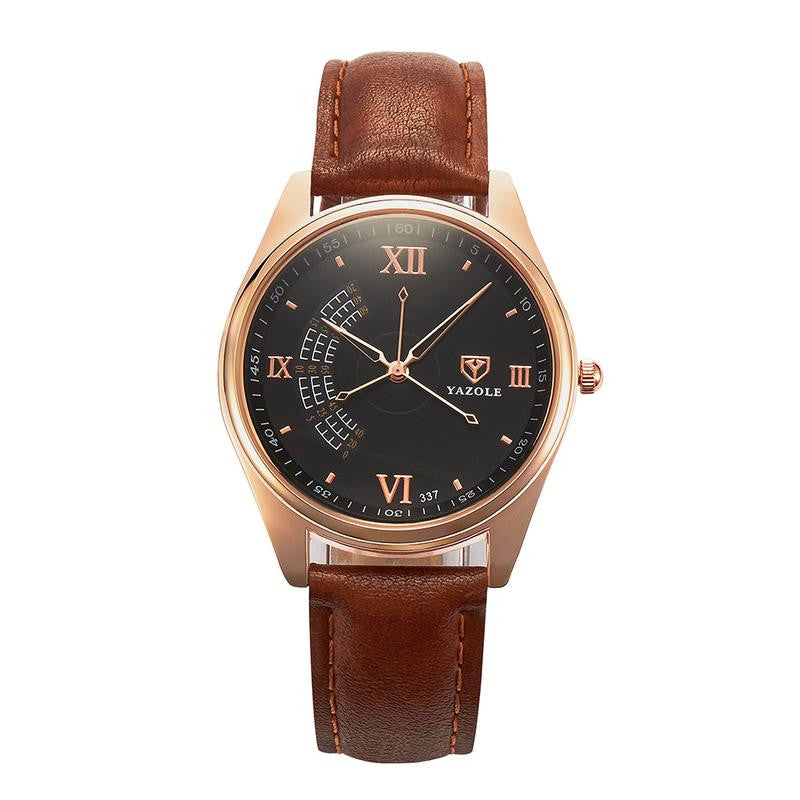 Luxury Watches Unique Fashion Men'S Watch Waterproof Watch Leather Watch