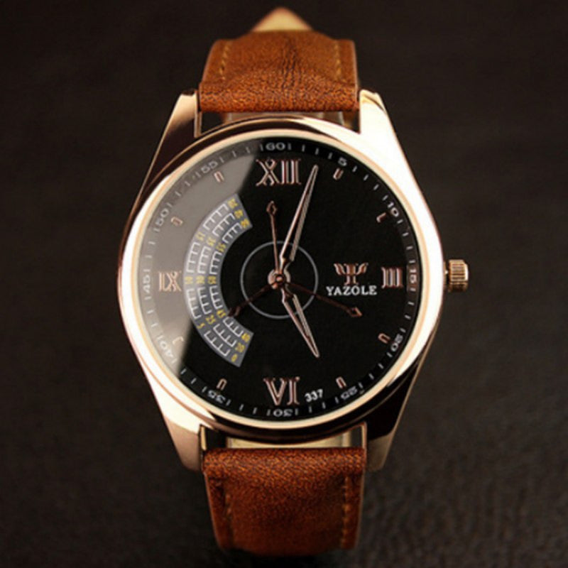 Luxury Watches Unique Fashion Men'S Watch Waterproof Watch Leather Watch